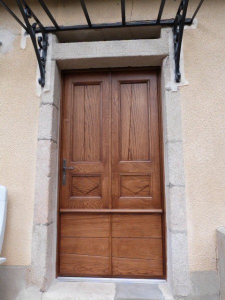 porte d'entrée bois